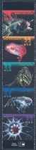 Deep Sea Creatures United States, 2000 Strip of 5 Mint Stamps